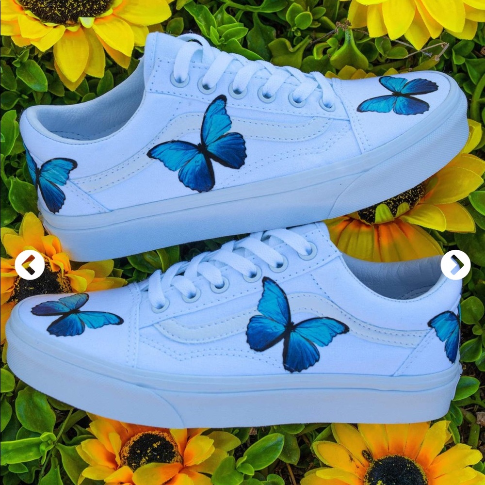 Custom Drip Creationz White Vans - Picture 4 of 4